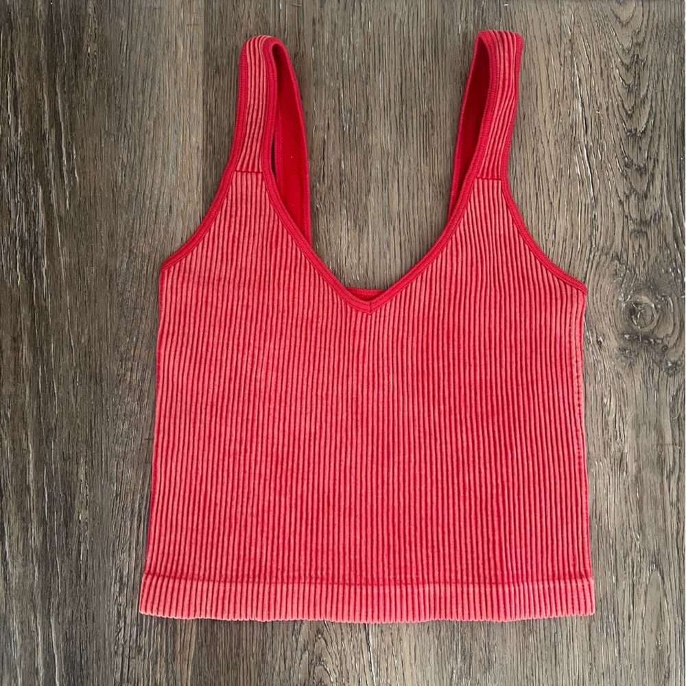 Bella Seamless ribbed crop tank top - Picture 4 of 10